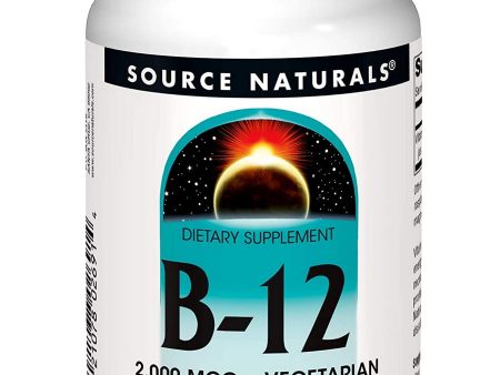 Source Naturals, Vitamin B-12 2000 mcg, 200 lozenges on Sale