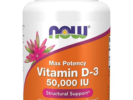 NOW Foods, Vitamin D-3 50,000 IU, 50 softgels Online