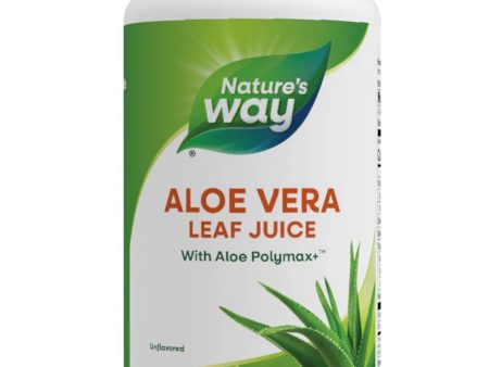 Nature s Way, Aloe Vera Leaf Juice with Aloe Polymax+, Unflavored, 33.8 fl oz Online Sale