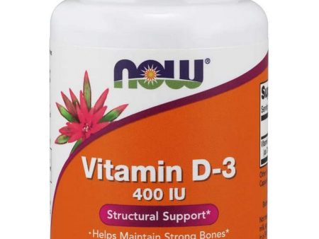 NOW Foods, Vitamin D-3 400 IU, 180 softgels Fashion