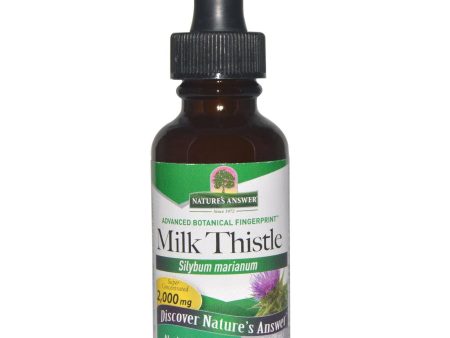 Nature s Answer, Milk Thistle Alcohol Free Extract, 1 oz Hot on Sale