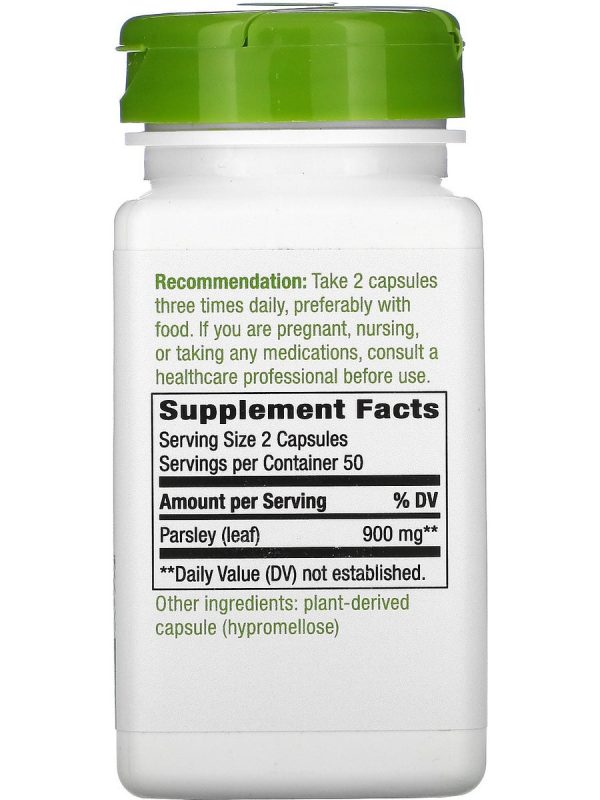 Nature s Way, Parsley Leaf, 100 vegan capsules Supply