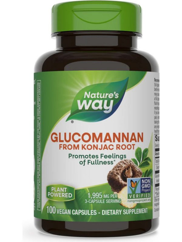 Nature s Way, Glucomannan, 100 vegan capsules on Sale