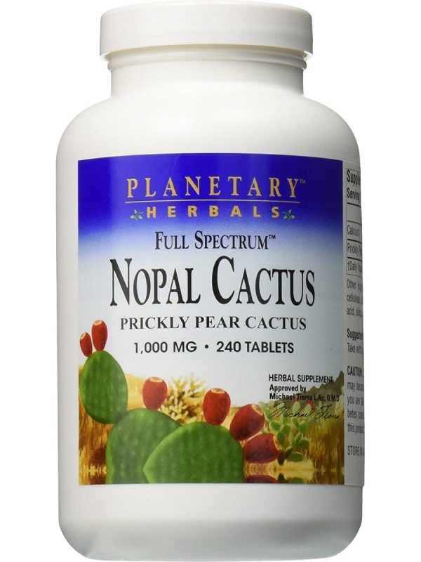 Planetary Herbals, Nopal Cactus, Full Spectrum™ 1000 mg, 240 Tablets Online Hot Sale