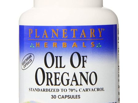 Planetary Herbals, Oil of Oregano, 30 Vegetarian Capsules Supply