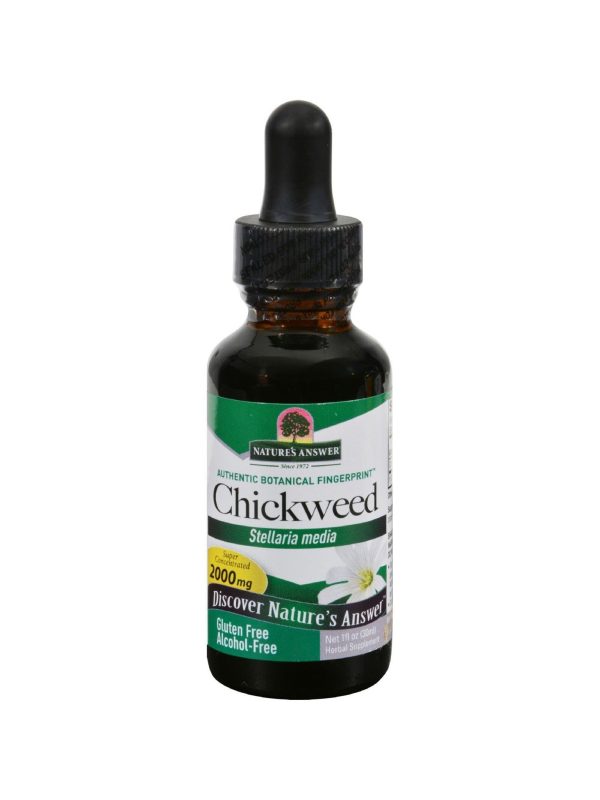 Nature s Answer, Chickweed Alcohol Free Extract, 1 oz For Discount