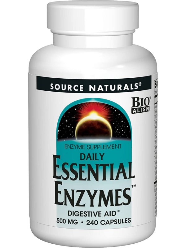 Source Naturals, Essential Enzymes® 500 mg, 240 capsules Cheap