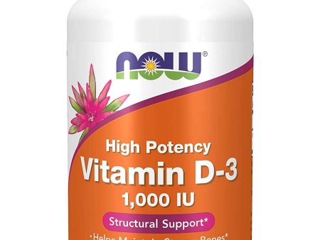 NOW Foods, Vitamin D-3 1000 IU, 180 softgels Online now