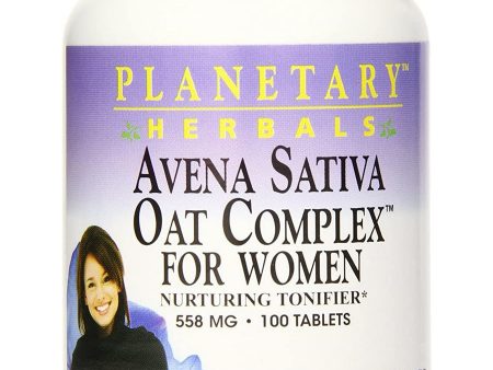 Planetary Herbals, Avena Sativa Oat Complex™ for Women 558 mg, 100 Tablets Online Hot Sale