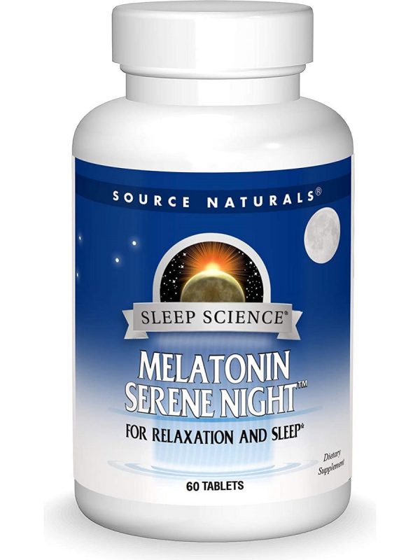 Source Naturals, Sleep Science® Melatonin Serene Night™ 3 mg, 60 tablets Fashion