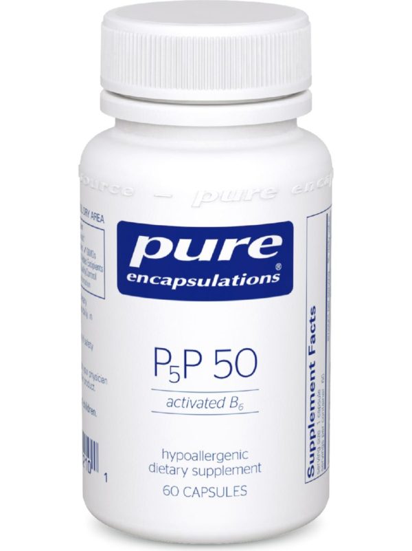 Pure Encapsulations, P5P50, activated B 6, 60 vcaps on Sale