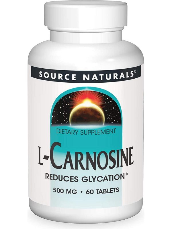 Source Naturals, L-Carnosine 500 mg, 60 tablets For Discount