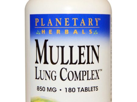 Planetary Herbals, Mullein Lung Complex™ 850 mg, 180 Tablets Fashion