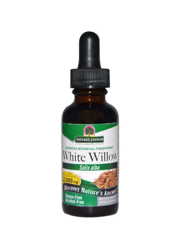 Nature s Answer, White Willow Bark Alcohol Free Extract, 1 oz on Sale