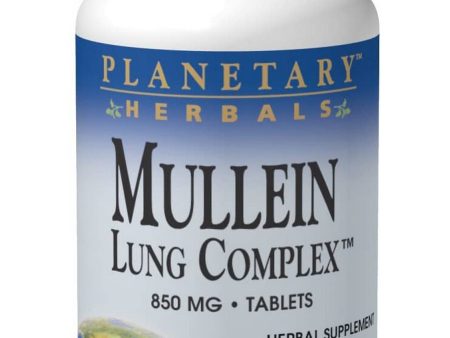 Planetary Herbals, Mullein Lung Complex™ 850 mg, 90 Tablets Sale