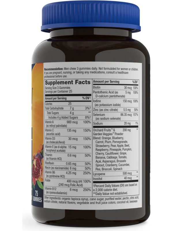 Nature s Way, Alive! Men s Premium Gummy Multivitamin, Orange, Grape and Cherry, 75 Gummies Discount