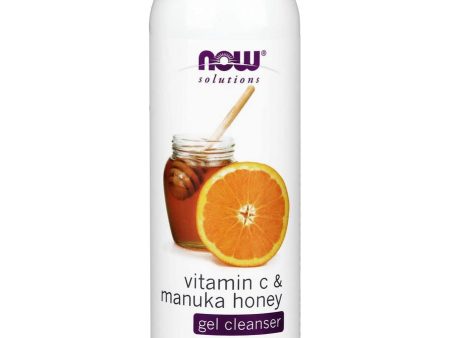 NOW Foods, Vitamin C & Manuka Honey Gel Cleanser, 8 fl oz Online Hot Sale