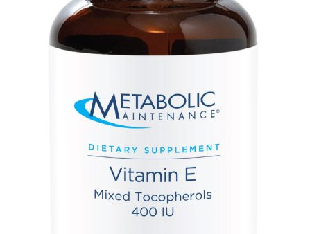 Metabolic Maintenance, Vitamin E Mixed Tocopherols 400 IU, 90 softgels Online Sale