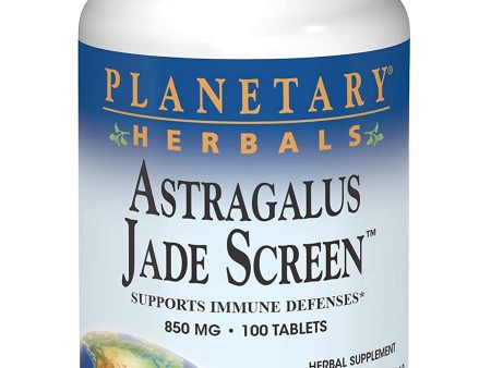 Planetary Herbals, Astragalus Jade Screen™ 850 mg, 100 Tablets Fashion