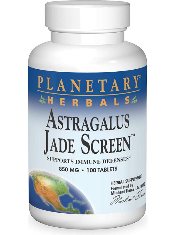 Planetary Herbals, Astragalus Jade Screen™ 850 mg, 100 Tablets Fashion