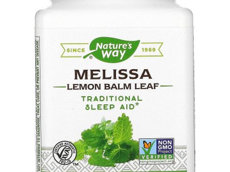 Nature s Way, Melissa Lemon Balm Leaf, 100 vegan capsules Fashion