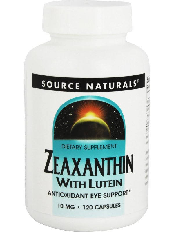 Source Naturals, Zeaxanthin with Lutein 10 mg, 120 capsules Sale