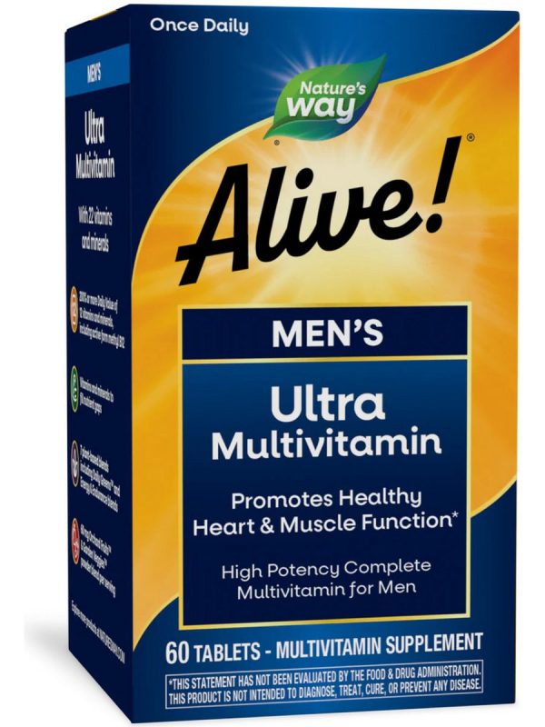 Natures Way, Alive!® Men s Ultra Multivitamin, 60 tablets Supply