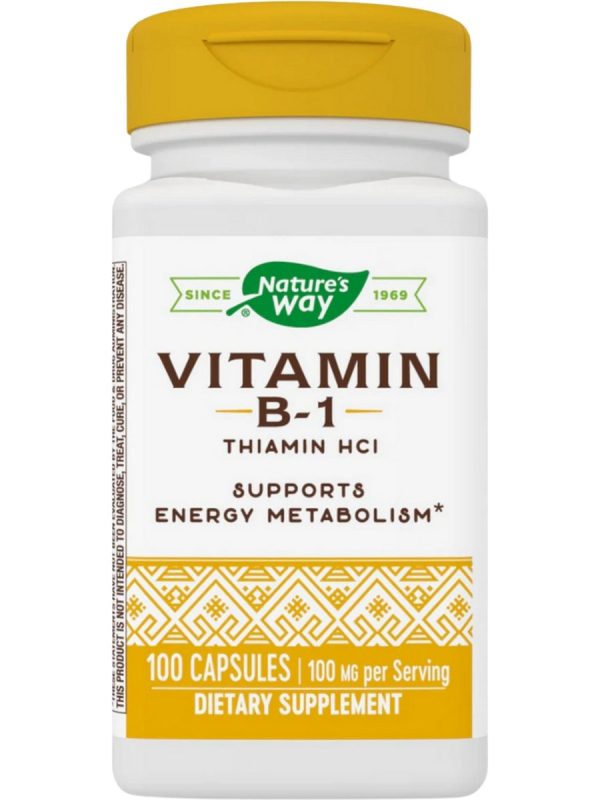 Nature s Way, Vitamin B-1, 100 capsules Cheap