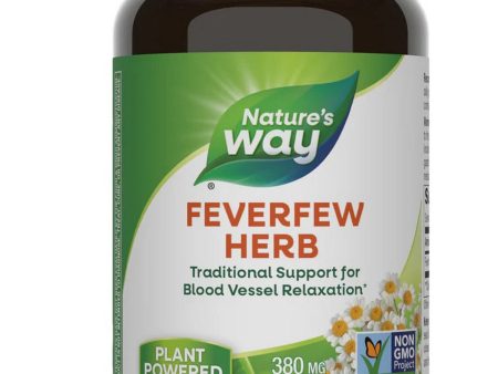 Nature s Way, Feverfew Herb, 380 mg, 180 Vegan Capsules on Sale