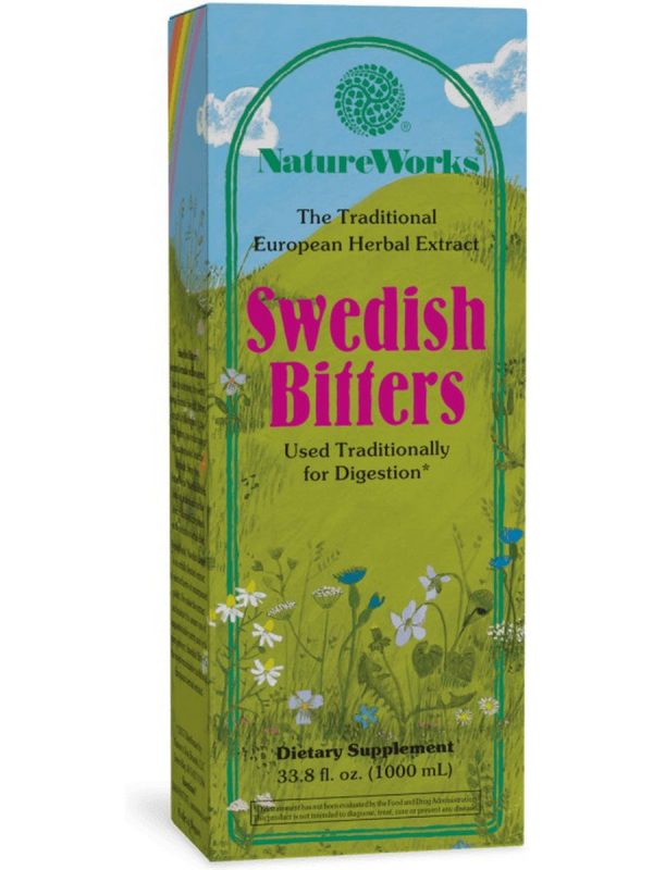 Nature s Way, NatureWorks® Swedish Bitters, 33.8 fl oz (1 liter) Online Hot Sale