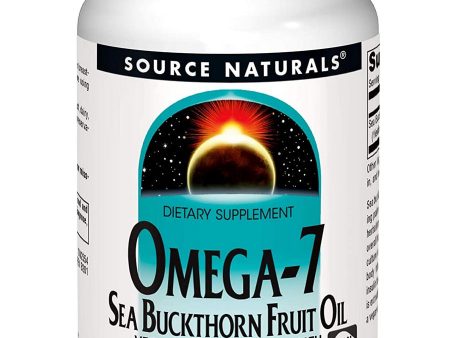 Source Naturals, Omega-7 Sea Buckthorn Fruit Oil, 60 vegi softgels Supply