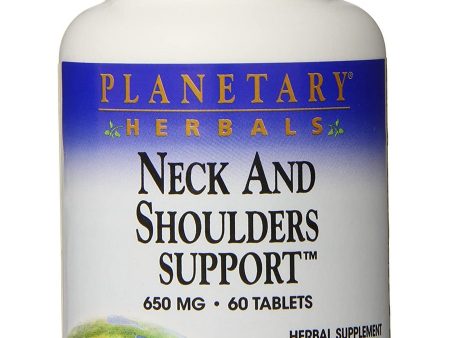 Planetary Herbals, Neck and Shoulders Support™ 650 mg, 60 Tablets Sale