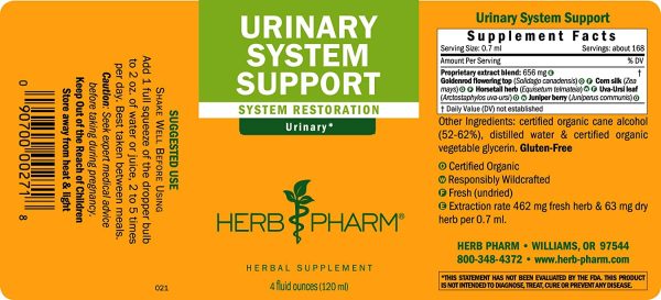 Herb Pharm, Urinary System Support, 4 fl oz For Cheap