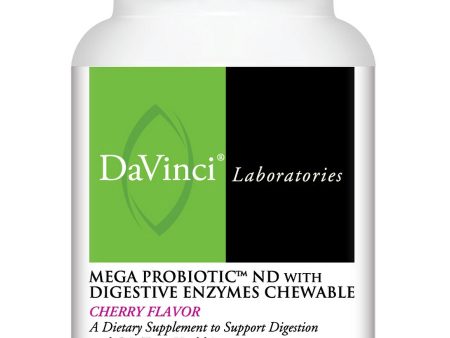 DaVinci Laboratories, Mega Probiotic™ ND With Digestive Enzymes Chewable Cherry, 90 Chewable Tablets Online now