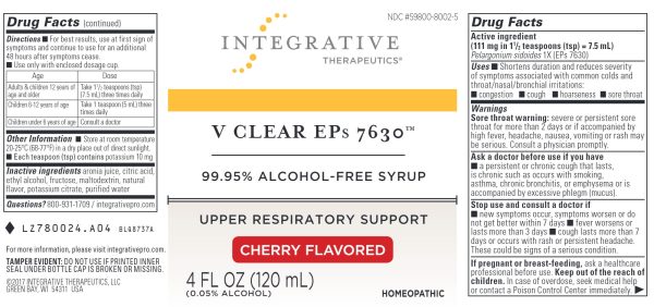 Integrative Therapeutics, V Clear EPs 7630™, Cherry Flavored, 4 fl oz For Discount