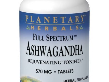 Planetary Herbals, Ashwagandha 570mg Full Spectrum, 60 ct Online Hot Sale