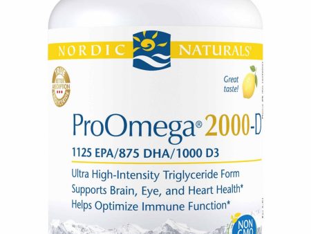 Nordic Naturals, ProOmega® 2000-D, Lemon, 60 Soft Gels Online Hot Sale