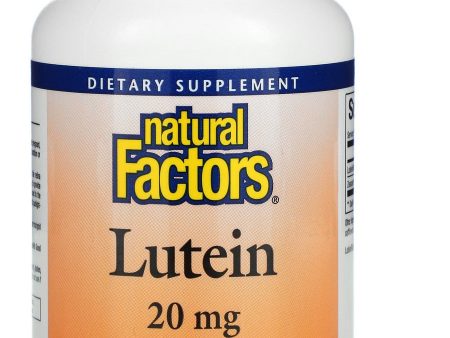 Natural Factors, Lutein 20 mg, 30 Softgels Supply