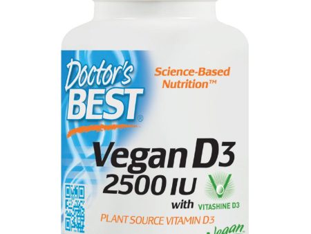 Doctor s Best, Vegan D3, 2500 IU, 60 veggie caps For Cheap