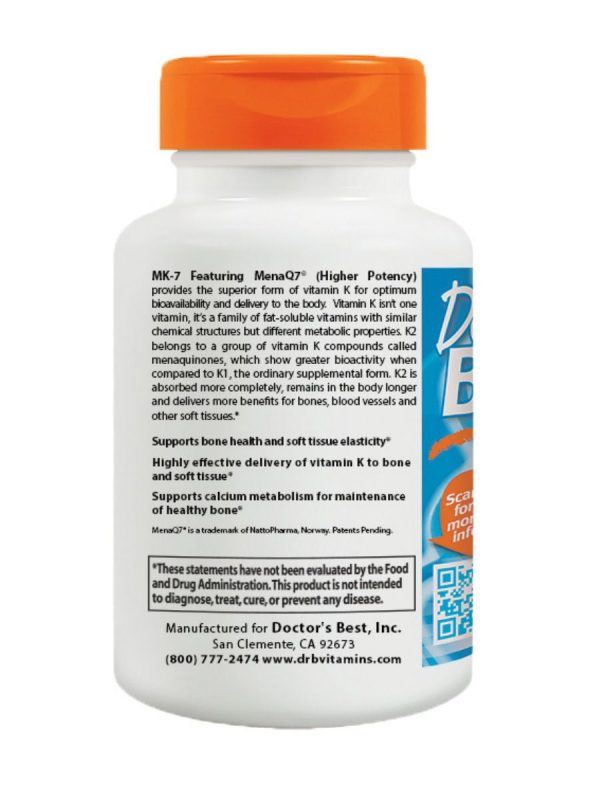 Doctor s Best, Vitamin K2, 100 mcg, 60 veggie caps Hot on Sale