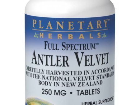 Planetary Herbals, Antler Velvet 250mg Full Spectrum, 60 ct on Sale