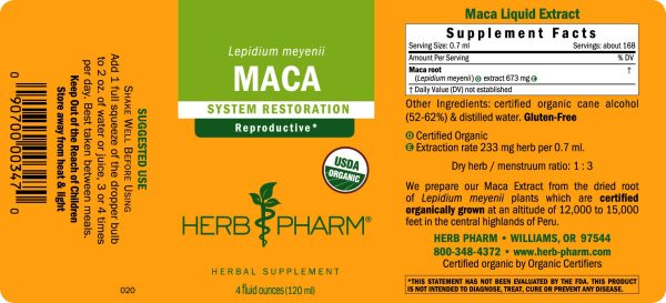 Herb Pharm, Maca, 4 fl oz Sale