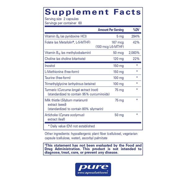 Pure Encapsulations, Lipotropic Detox, 120 caps Online now