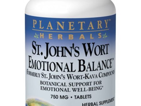 Planetary Herbals - St. John s Wort Emotional Balance - 60 ct on Sale