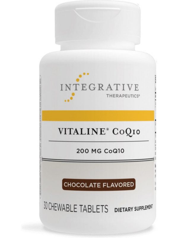 Integrative Therapeutics, Vitaline® CoQ10 (200 mg), Chocolate Flavored, 30 chewable tablets Fashion