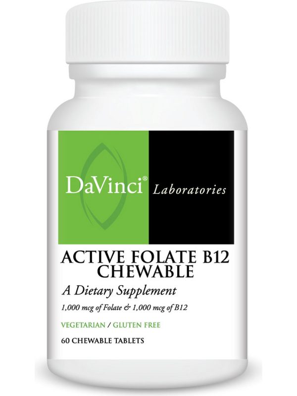 DaVinci Laboratories, Active Folate B12 Chewable, 60 Chewable Tablets For Discount