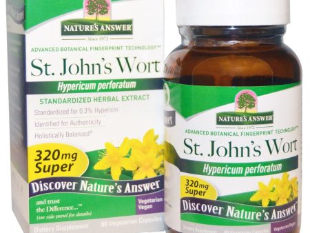 Nature s Answer, St. John s Wort Herb Super, 60 vegicaps Hot on Sale