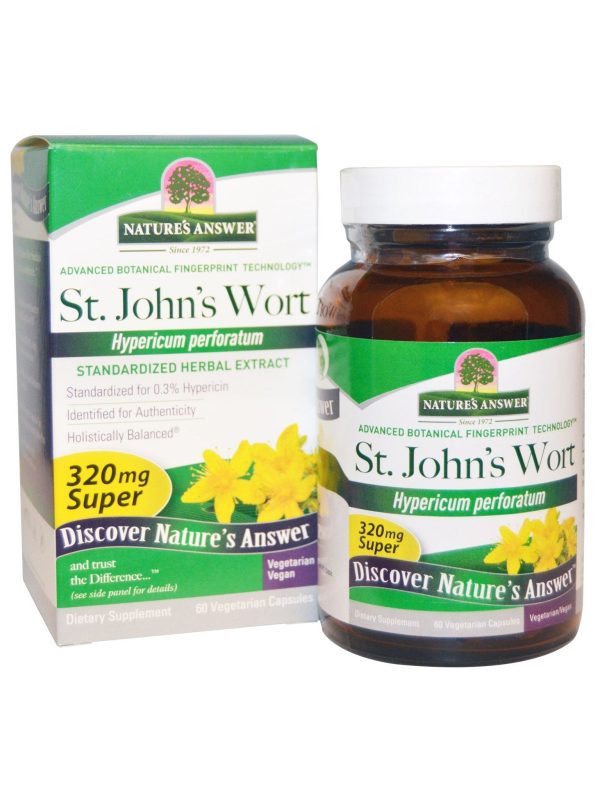 Nature s Answer, St. John s Wort Herb Super, 60 vegicaps Hot on Sale