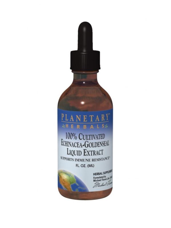 Planetary Herbals - Echinacea Goldenseal liquid Ext 100% Cultivated - 4 oz Supply