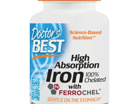 Doctor s Best, Iron, Chelated, 120 tabs For Sale